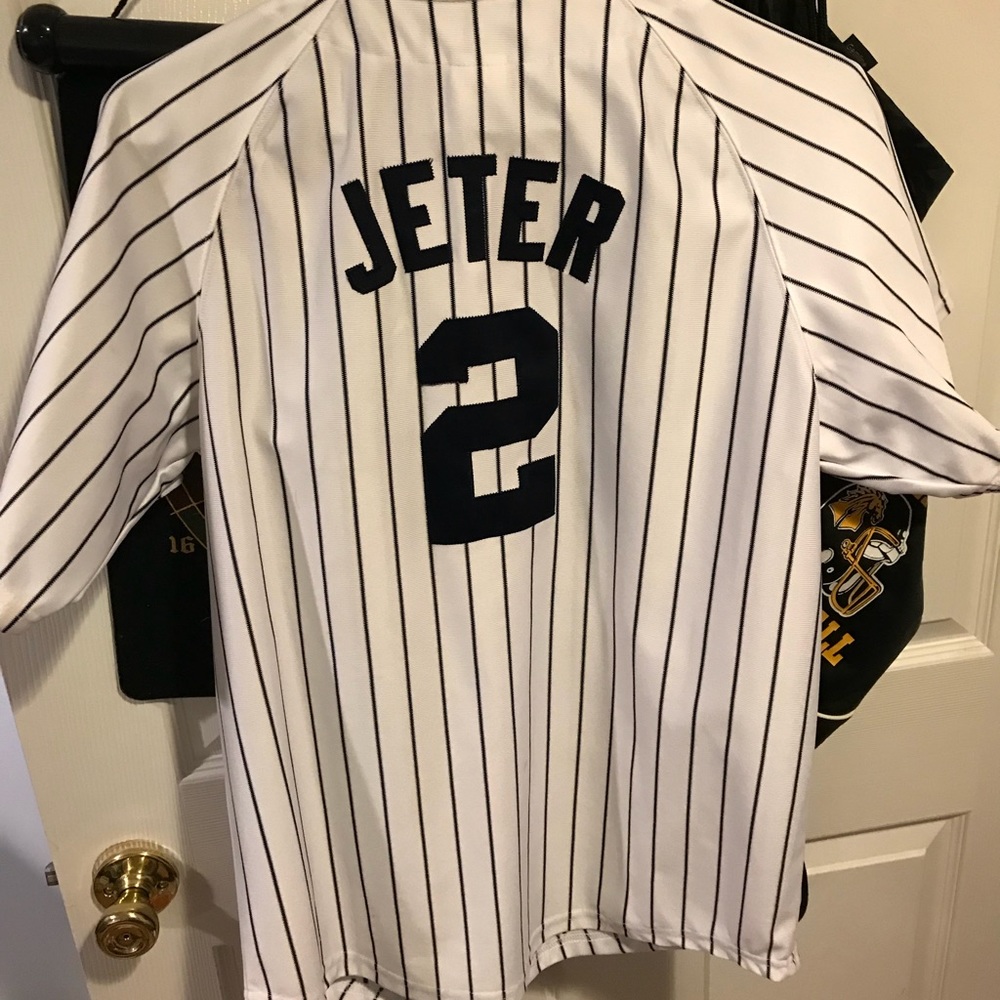 Derek Jeter White YOUTH Jersey